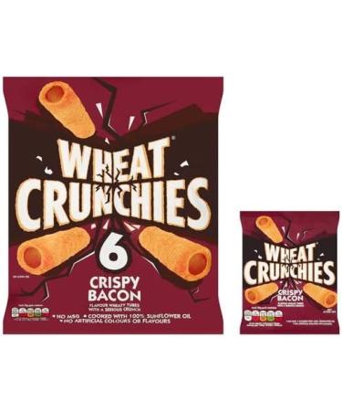 Wheat Crunchies Crispy Bacon Flavour Wheaty Tubes 6 x 20g - Buy Online on GoSupps.com