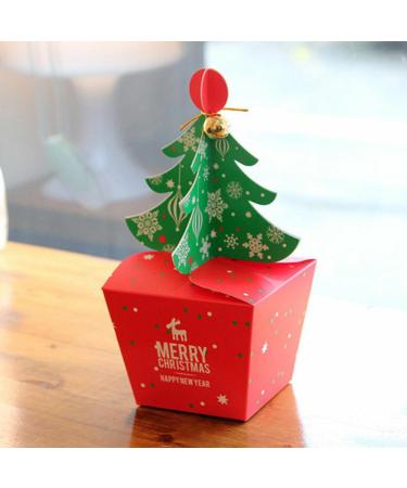 Generic 5PCS Christmas Candy Boxes Wedding Favor Boxes Add to the Christmas Atmosphere for Anniversary Birthday Parties Large 5PCS - Buy Online on GoSupps.com