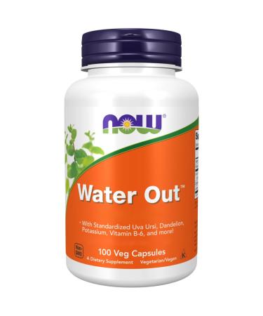 Now Foods Water Out 100 Vegan Capsules Lab Tested Vitamin B6 Minerals Plant-Based Gluten Free Soy Free