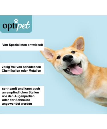 Optipet 3-in-1 Animal Brush for Dogs & Cats | Shorthair | Safe Massage Wet Use | Strengthens Fur & Removes Hair | Washable & Easy Care - Buy Online on GoSupps.com