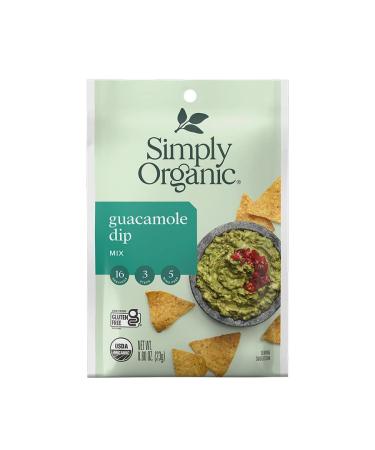 Simply Organic Guacamole Dip, Certified Organic, Gluten-Free | 0.8 oz | Pack of 2