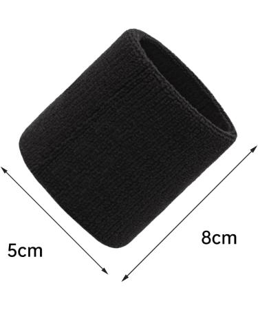 Koboko 6-Piece Soft Cotton Welding Tape Wristbands for Kids & Men | Perfect for Basketball Fitness Tennis - Available in Black White Gray - Buy Online on GoSupps.com