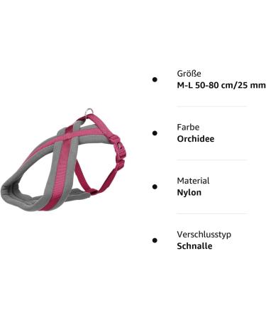 Premium Touring Harness Orchid ML 50-80 cm | High-Quality Adjustable 25 mm | International Shipping Available - Buy Online on GoSupps.com