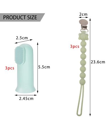 Buy BDSHUNBF 6PC Silicone Pacifier Chain - Soft Clip for Boys & Girls | Personalized Gift - Buy Online on GoSupps.com