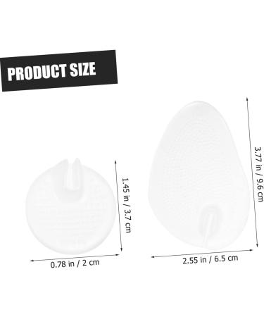 NOLITOY Silicone Gel Toe Pads Sandals - 24 Pairs Metatarsal Cushion Inserts for Women | Forefoot Pads & Ball of Foot Comfort - Buy Online on GoSupps.com