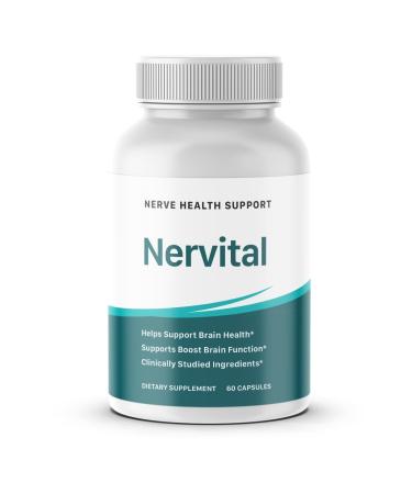 Fitness InspireWays Nervital for Nerve Health Support - Nervital Brain Health Dietary Supplement - Nervital Support Boost Brain Function - 60 Count