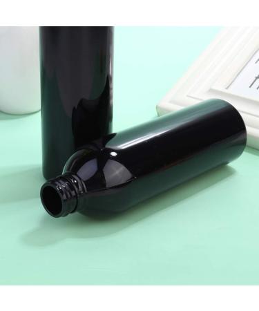 Lurrose 6 Pack Refillable Empty Plastic Cosmetic Bottles - 250ml Travel Bottles for Cream Water and Liquid Soaps - Black - Buy Online on GoSupps.com