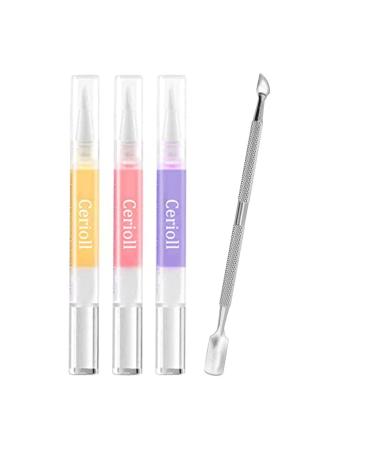 Cuticle Oil Pen Cuticle Oil Pens 3 Nail Oil Pen Nail Nutrition Pen Cuticle Pusher Cuticle Oil Pen for Nail Care Cuticle Revitalizer Oil Pen Cuticle Oil for Nails Nail Revitalize Oil Pen Nail Oil Pens 3 PCS-B