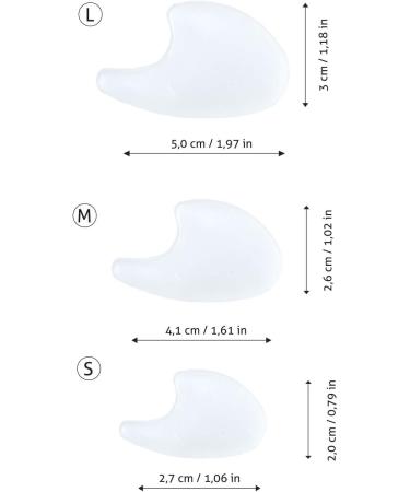 Soft Gel Toe Separators & Spacers - 2 Pack Large Size for Hallux Valgus, Corn Protection & Comfort - Buy Online on GoSupps.com