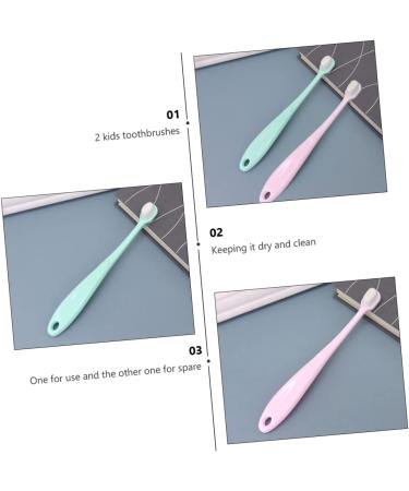 Minkissy 4pcs Infant Toothbrush Set - Soft Fur Child Tooth Cleaner - Gift for Baby Oral Care - Buy Online on GoSupps.com