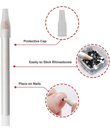 Black Nail Art Rhinestones Set | Glass Rhinestones for Nail Design & Crafts | 3D Nail Jewels with Picker Pen (1880Pcs) - Buy Online on GoSupps.com