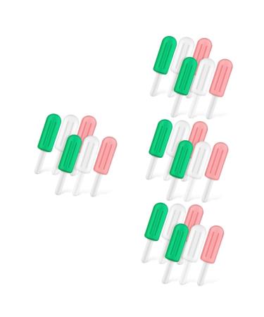 Minkissy 24 pieces ice cream on the stem silicone kitilet silicone pacifier holder container pacifier pacifier cauststicks for device owner holderetui pine more invisible as shown x 4 pieces mediumx4pcs