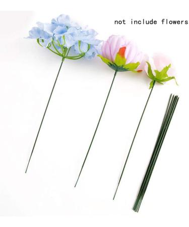 MOIAK 100pcs Plastic Floral Stem Green Florist Wires - 17cm Ideal for Crafts - Buy Online on GoSupps.com