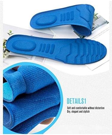 2 Pair Memory Foam Insoles - Comfortable Sports Cushioning for Men & Women | Breathable Soft & Elastic | Size 40-45 (295mm - Buy Online on GoSupps.com