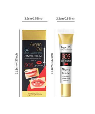 2PC Lip Plumper Set - Instant Volumizing Collagen Gloss for Enhanced Lip Elasticity & Moisture - Buy Online on GoSupps.com