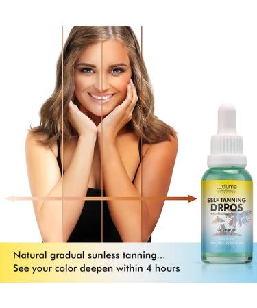 Natural Sunless Tanning Drops for Perfect Golden Glow - 1.08 fl oz (32ml) - Buy Online on GoSupps.com