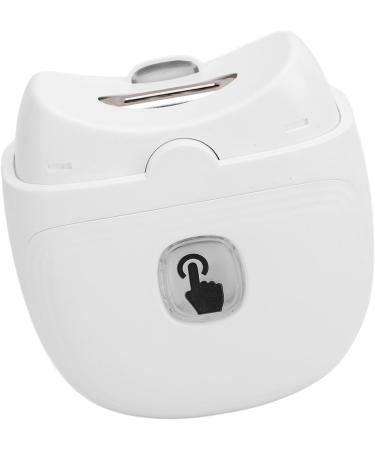 Electric Nail Trimmer ABS Stainless Steel Compact Rechargeable Nail Trimmer Quiet with Light 600mAh for Home (White) - Buy Online on GoSupps.com