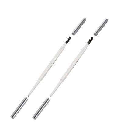 POPETPOP 2pcs Double-headed Waterproof Eyebrow Pencil Lasting To Rotate Eyebrow Line 1 count (Pack of 1) Assorted Color
