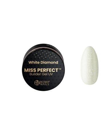 Divine Nails Miss Perfect White Diamond builder gel 15 ml