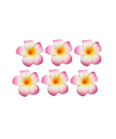 12pcs Women Girls 6cm Frangipani Flower Foam Hair Clips Wedding Beach Party Decoration rose