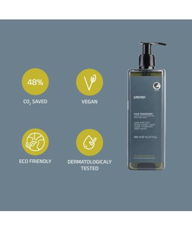  Anyah ANYAH Liquid Soap 4 x 480ml Moisturizing and Protective Formula for Hands Nordic Ecolabel Certified White Nettle Extract 100% Recycled Bottles - Non-Returnable - Buy Online on GoSupps.com