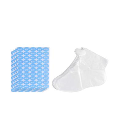 Disposable Foot Covers 200 Pieces Plastic Disposable Paraffin Booties for Foot Pedicure