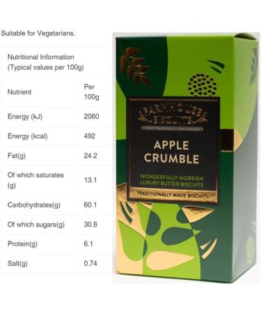 Farmhouse Salted Caramel Apple Crumble & Chocolate Orange Brownie (3 x 150g) Biscuits - Buy Online on GoSupps.com