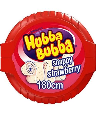 (12 Pack of) Hubba Bubba Strawberry Tape Packet - Pk Delicious And Tasty - Buy Online on GoSupps.com