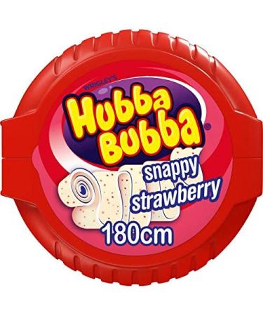 (12 Pack of) Hubba Bubba Strawberry Tape Packet - Pk Delicious And Tasty