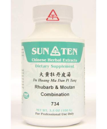 Sun Ten - Rhubarb & Moutan Combination Da Huang Mu Dan Pi Tang 734 Concentrated Granules 100g by Baicao