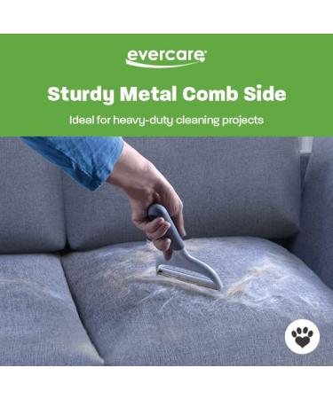 Evercare Duo Pet Hair & Lint Remover | Dual-Sided Comb for Efficient Pet Hair Removal from Clothing & Furniture - Sturdy & Gentle Reusable Tool - Buy Online on GoSupps.com