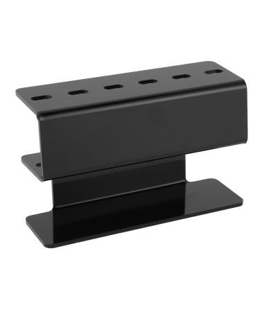 ZJchao Robust Plastic Tweezers - 6 Holes Integrated Structure Large Capacity Wide Application (Black) - Perfect for DIY & Crafting - Buy Online on GoSupps.com