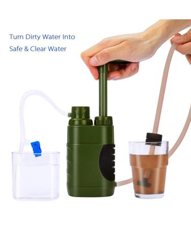 Lixada 5000L Camping Water Filter - Survival Water Filter Pump with Storage Bag for Emergency Drinking Water | Travel & Fishing Essentials - Buy Online on GoSupps.com