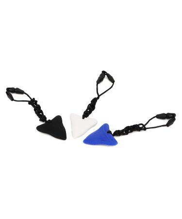 Buy 3-Piece Silicone Baby Bite Ring Necklace | Toddler Oral Sensory Care | Black White & Blue - Buy Online on GoSupps.com