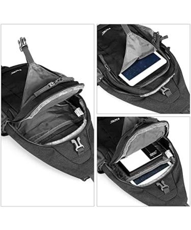 G4Free RFID Blocking Sling Bag | Crossbody Chest Bag for Hiking & Travel - Black - Buy Online on GoSupps.com