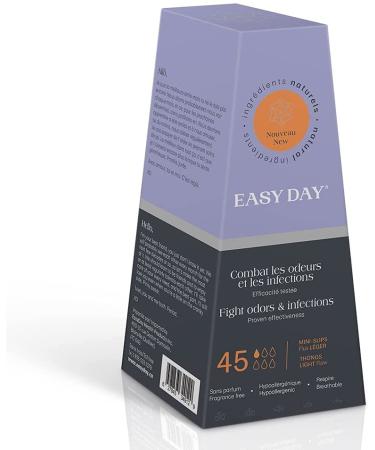 EasyDay Thongs Unscented, Odour Free, Because You are Busy - 45 Count Pack 45 Count (Pack of 1)