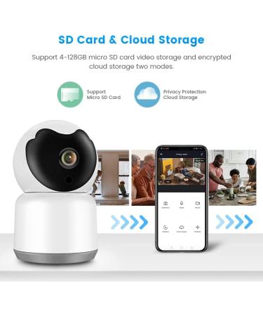 3MP Indoor Wireless Baby Monitor Camera with Night Vision & Humanoid Detection - WiFi Pet Camera for Dog and Cat - 2 Way Audio - Tuya Smart Home Security Camera - Buy Online on GoSupps.com
