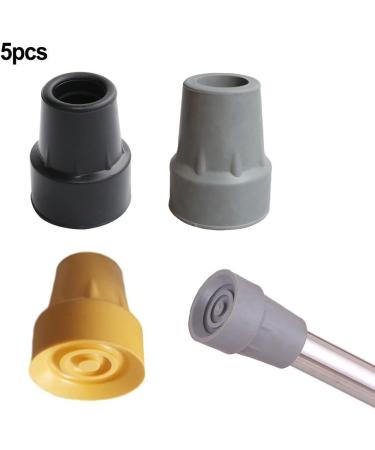 Oniissy Cane Tip 19 mm 5 Pack Non-Slip Rubber Replacement Cane Tip for 19 mm Diameter Standard Walking Stick Folding Cane Crutch Accessory(19mm yellow) - Buy Online on GoSupps.com