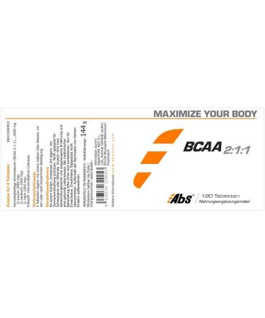 BCAA 2:1:1-1000mg / 120 tablets - Optimal proportions - Increase resistance and muscle recovery - Feed your muscles with BCAA for effective mass gain - Buy Online on GoSupps.com