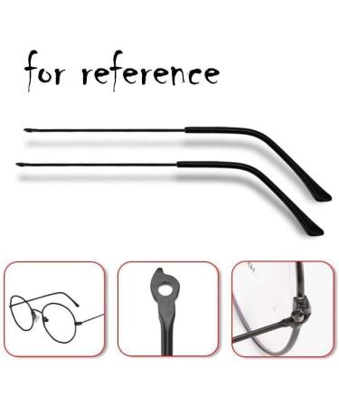 DeeboW Replacement Temples for Glasses - Vintage Metal Frame 1 Pair Black Glasses Legs for International Shipping - Buy Online on GoSupps.com