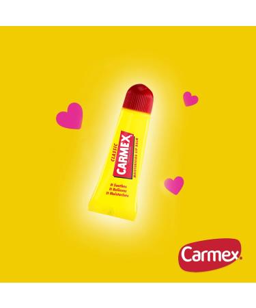 Carmex Classic Lip Balm - Original Medical Moisturizer for Dry Cracked Lips | Protective & Soothing | International Shipping Available - Buy Online on GoSupps.com