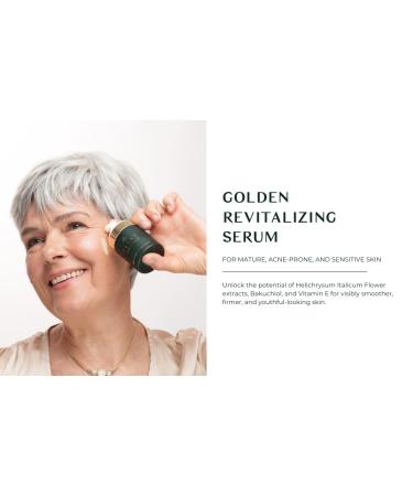 Revitalising Serum - Hydrating Anti-Aging Cream for Sensitive Skin | 100% Pure Helichrysum Bukuchiol & Squalane - Natural Glow - Buy Online on GoSupps.com