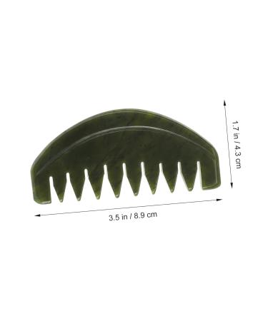 Buy Tovinanna 4-Piece Portable Jade Comb Set - Face & Scalp Massage Gua Sha Tools for Body Scraping | Natural Horn Combs for Women - Buy Online on GoSupps.com