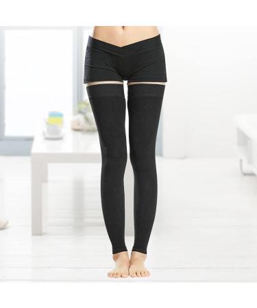 Jaxenor Compression Stockings - Elastic Long Stockings for Edema Relief & Pressure Support - Black - Buy Online on GoSupps.com
