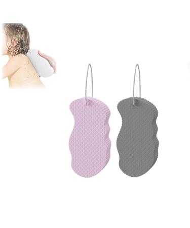 Beyond Draw Exfoliating Sponge Beyond Draw Exfoliator Beyond Draw Skin Exfoliator 3D Super Soft Exfoliating Bath Sponge Exfoliating Body Scrubber Sponge Magic Exfoliating Bath Sponge(Pink+gray)