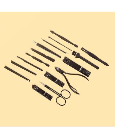 ZSLBMD Nail Clipper Set 16 Nail Clippers Nail Pliers Manicure Tool Set Light Grey Svart - Buy Online on GoSupps.com