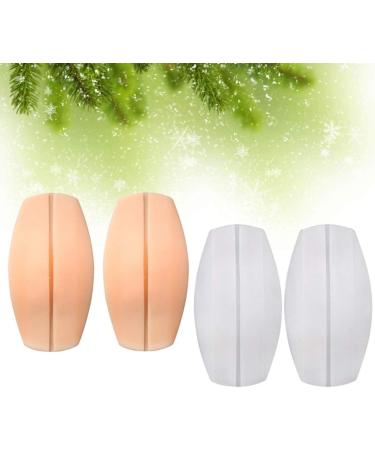 Healifty Silicone Bra Strap Cushion Holders - 2 Pairs, White and Skin Color - Buy Online on GoSupps.com
