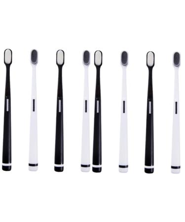 Ultechnovo 8 Stk Wangan Hair toothbrush toothbrush with soft bristles black toothbrush toothbrush cleaning brush bristle toothbrush teeth toothbrush family package oral