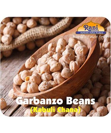 Rani Garbanzo Beans (Kabuli Chana) 8lbs | All Natural, Vegan, NON-GMO | Indian Origin | Gluten Friendly - 8 Pound Pack - Buy Online on GoSupps.com