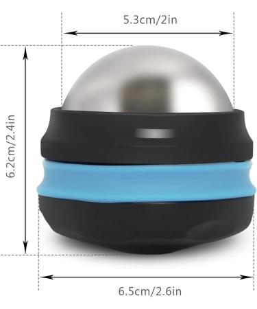 AHIER Cold Massage Roller Ball - Cold Therapy Relief for Back/Neck Pain, Deep Tissue Massage, and Inflammation - Removable Gel Ball for Muscle Recovery (Black) - Buy Online on GoSupps.com